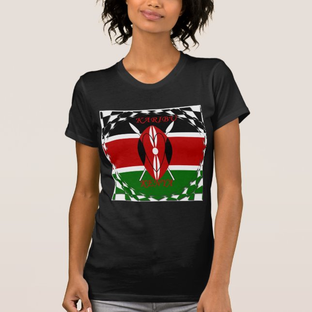Camiseta Hakuna matata Karaibu Kenya (Anverso)