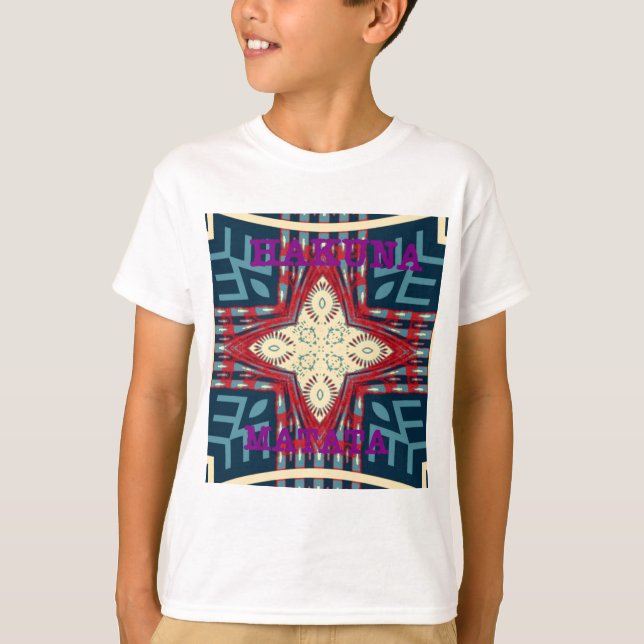 Camiseta Hakuna Matata Mensajes de texto Esperanza Resumen  (Anverso)