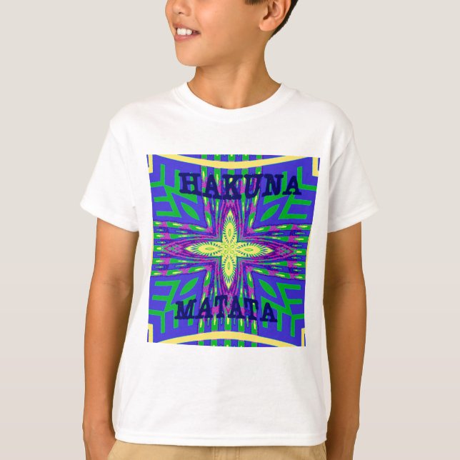 Camiseta Hakuna matata Mombasa Kanga (Anverso)