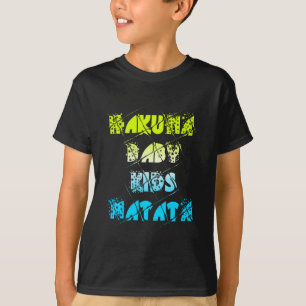 Camiseta Hakuna Matata Niños Bebés Niños Colores felices Fo