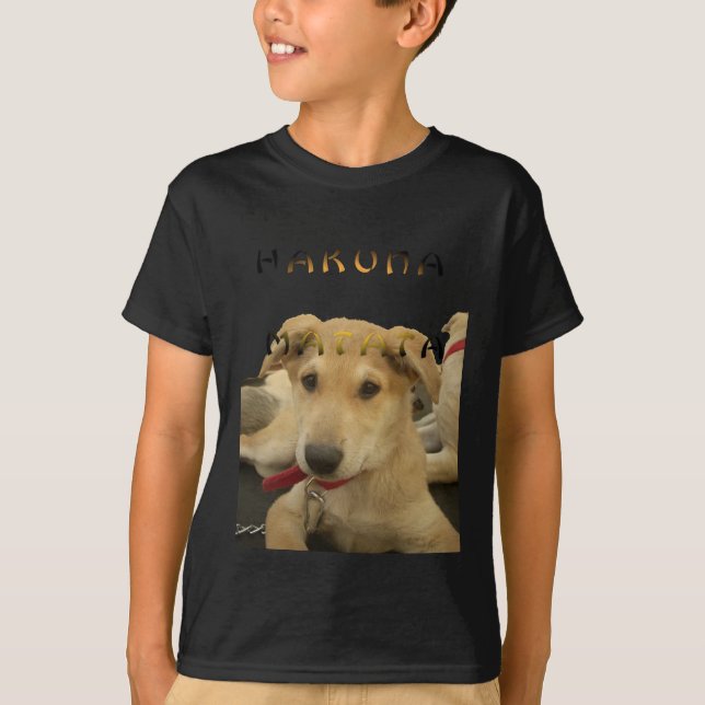 Camiseta "Hakuna Matata Pup" - Amor a los cachorros sin pre (Anverso)