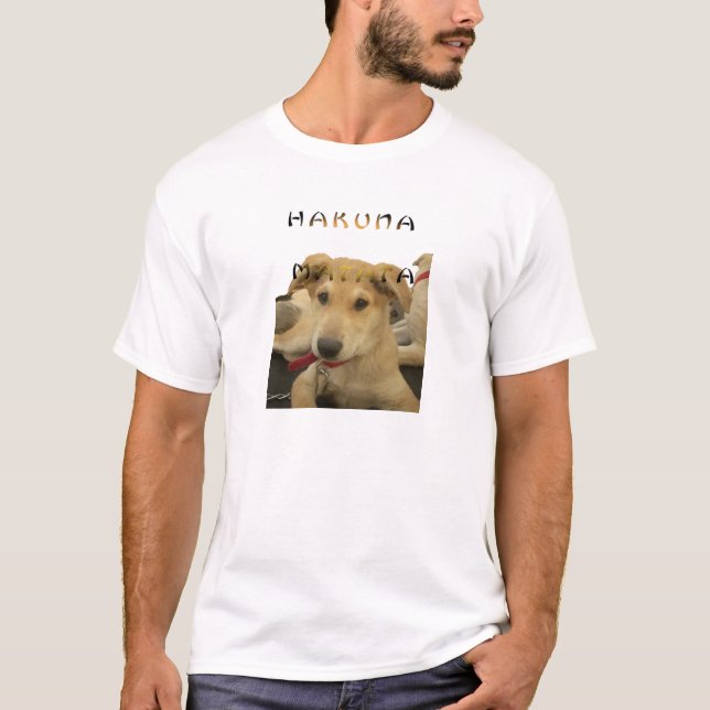 Camiseta Hakuna Matata Sé lo que estás pensando pinctur (Anverso)