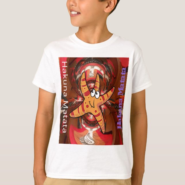 Camiseta Hakuna Matata Starfish Design (Anverso)