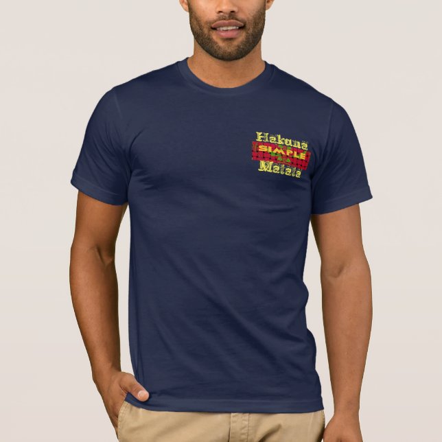Camiseta Hakunamatata Personalizado Canvas básicas de Bella (Anverso)