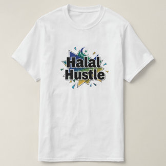 Camiseta 	Halal Hustle — Trabaja duro, mantén lo halal		
