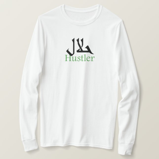 Camiseta Halal Hustler (Anverso del diseño)