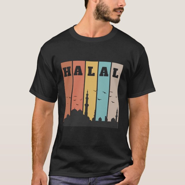 Camiseta HALAL Islam Religión islámica Ramadán musulmán 202 (Anverso)