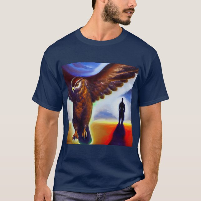 Camiseta Halcón Animal Espiritual 3 (Anverso)