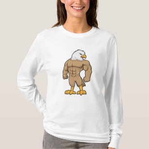 Camiseta Halcón como Bodybuilder con paquete de seis