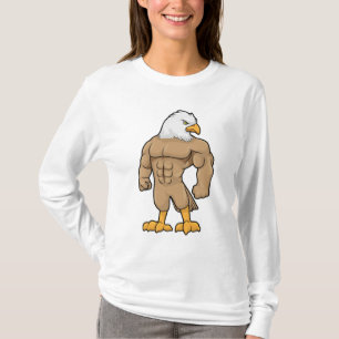 Camiseta Halcón como Bodybuilder con paquete de seis