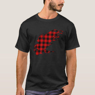 Camiseta Halcón Cuadro Rojo Búfalo Halcón Pájaro Familia Co