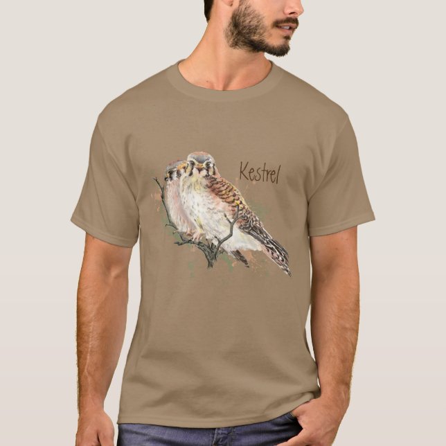 Camiseta Halcón de aves acuáticas de Cernera Americana Falc (Anverso)