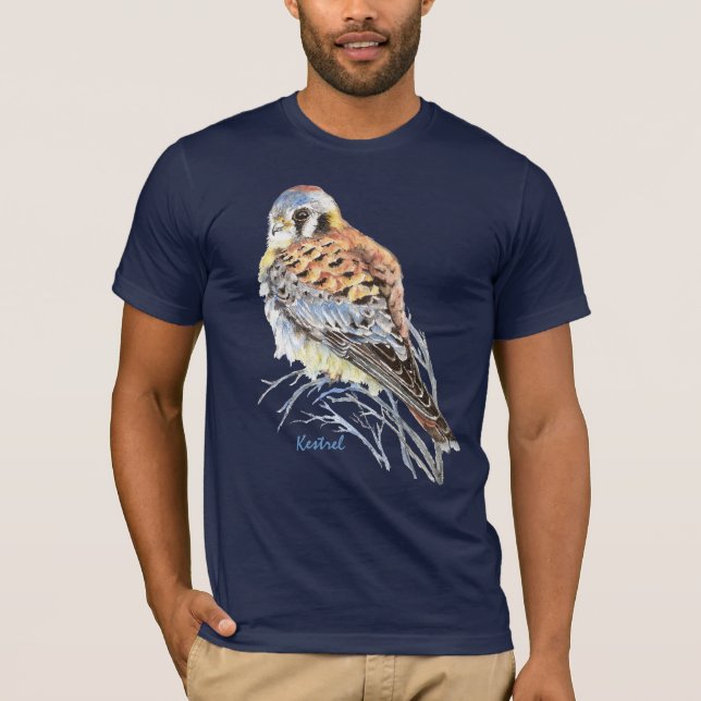 Camiseta Halcón de aves acuáticas de Cernera Americana Falc (Anverso)