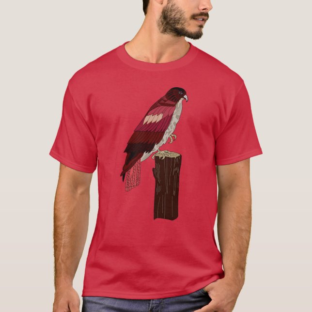 Camiseta Halcón de cola roja (Anverso)