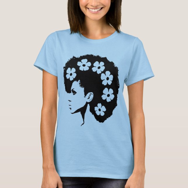 Camiseta Halcón de flores (Anverso)