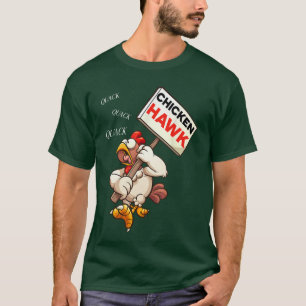 Camiseta Halcón de pollo Diseño divertido de dibujos animad