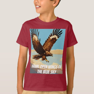 Camiseta "Halcón en vuelo - Libertad y poder diseñados"