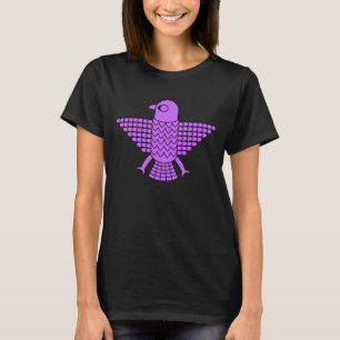 Camiseta Halcón púrpura estilizado
