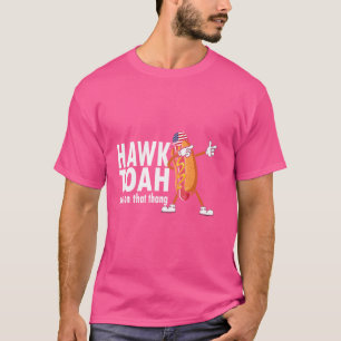 Camiseta Halcón Tush Bandera Estadounidense Azul Rojo Hombr
