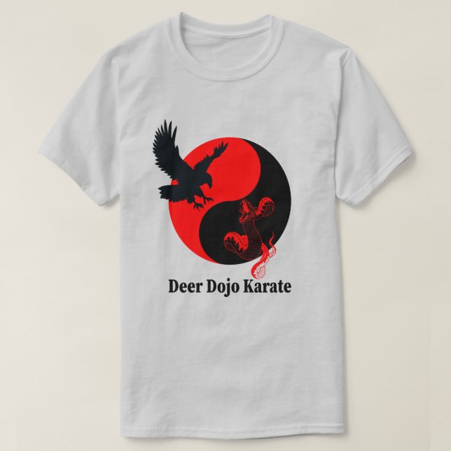 Camiseta Halcón y serpiente - Dojo de venado (Diseño del anverso)