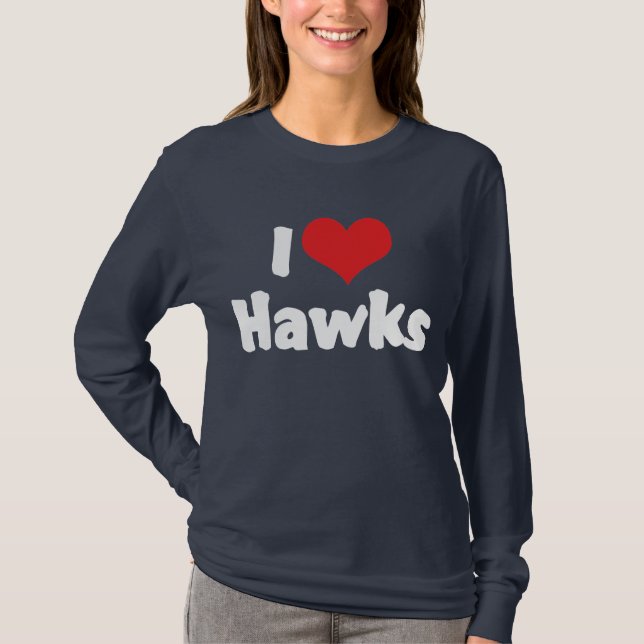 Camiseta Halcones de corazón que amo (Anverso)