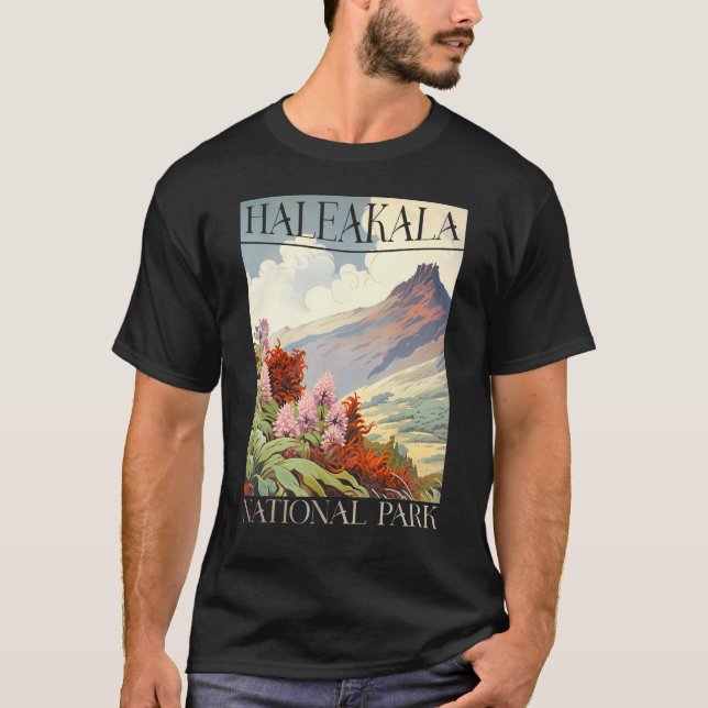 Camiseta Haleakala National Park Maui Hawaii Nature Hiking  (Anverso)