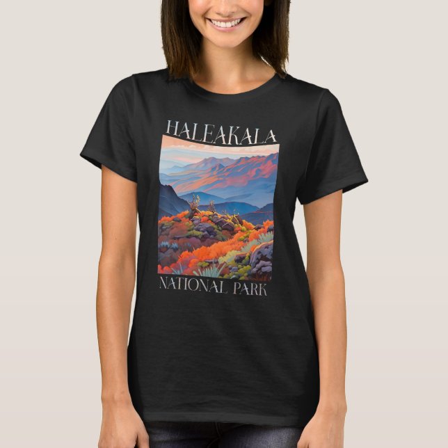 Camiseta Haleakala National Park Maui Hawaii Nature Hiking  (Anverso)