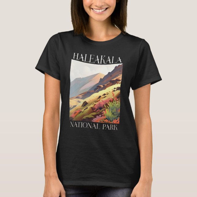 Camiseta Haleakala National Park Maui Hawaii Nature Hiking  (Anverso)