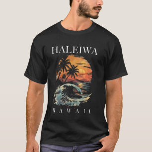 Camiseta Haleiwa Hawaii Aloha Vintage surfista hawaiano