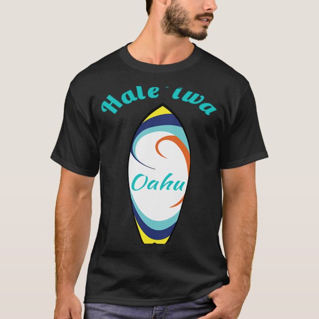 Camiseta Haleiwa Oahu Surfing North Shore Beach Paradise (Anverso)