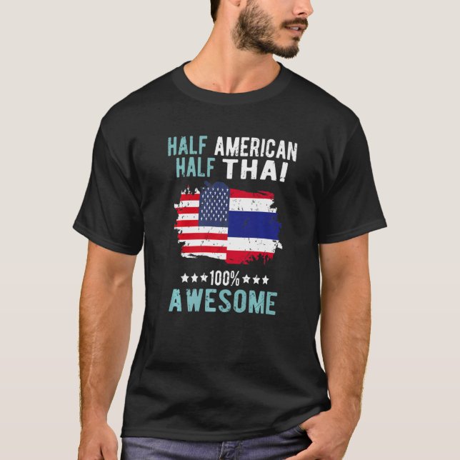 Camiseta Half American Half Thai (Anverso)
