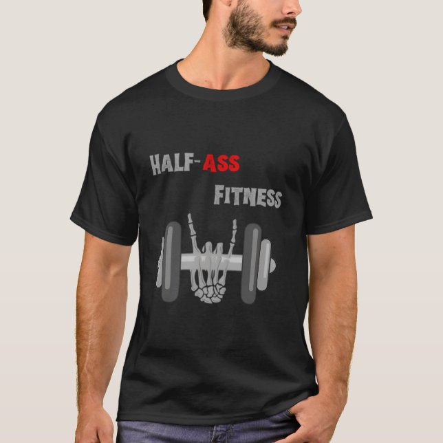Camiseta Half-Ass Fitness Skeleton Lifting (Anverso)