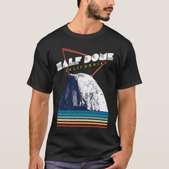 Camiseta Half Dome California USA 1980 Retro (Anverso)