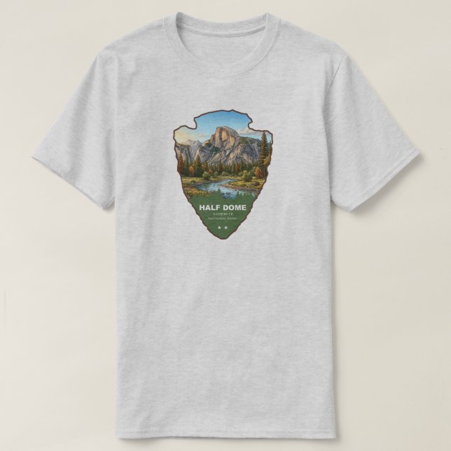 Camiseta Half Dome Parque Nacional Yosemite Arrowhead (Diseño del anverso)