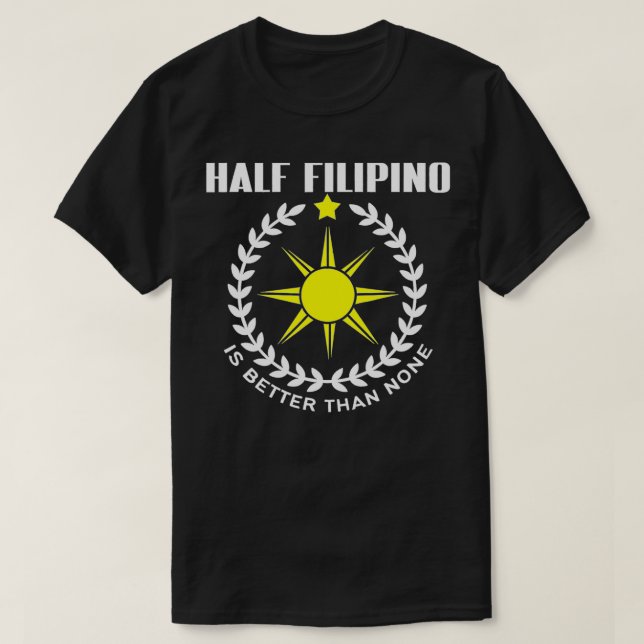 Camiseta Half Filipino Philippines Pride  (Diseño del anverso)