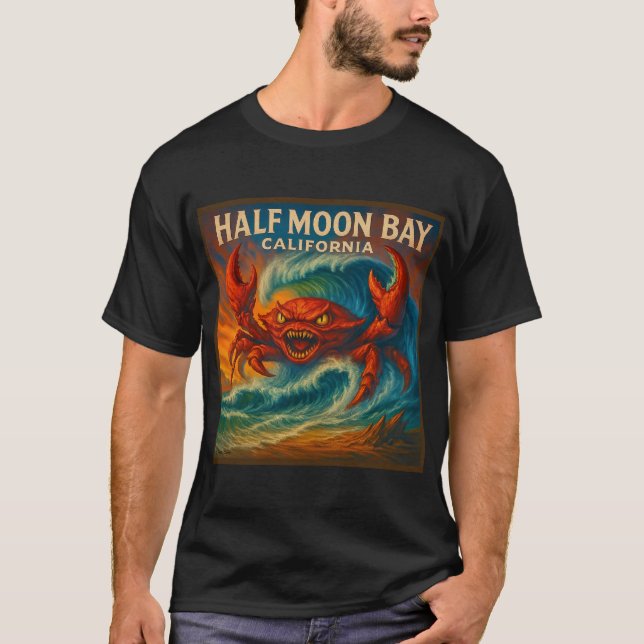 CAMISETA HALF MOON BAY, CALIFORNIA.   (Anverso)