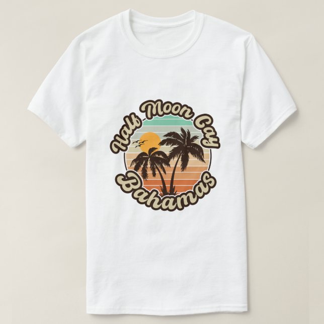 Camiseta Half Moon Cay Bahamas - recuerdo de los años 80 re (Diseño del anverso)