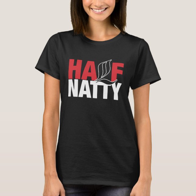 Camiseta Half Natty Bodybuilder Fitness Meme (Anverso)