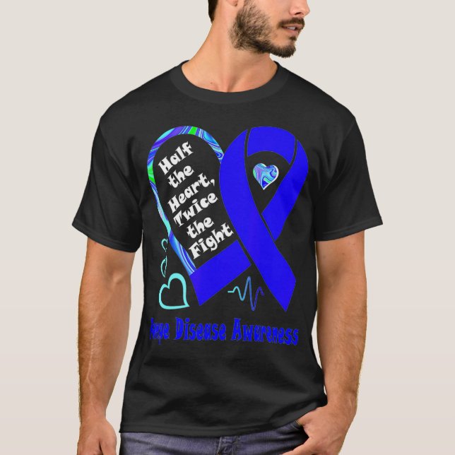 Camiseta Half The Heart Twice The Fight Pompe Disease Aware (Anverso)