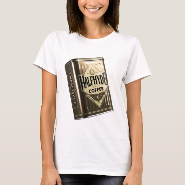 Camiseta Halfhyde Coffee Co Retro Tin (Anverso)