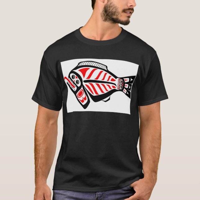 Camiseta Halibut del Tlingit (Anverso)