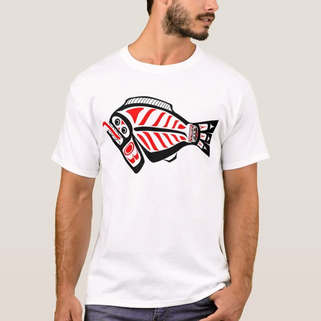 Camiseta Halibut del Tlingit (Anverso)