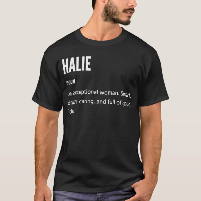 Camiseta Halie es una mujer excepcional (Anverso)