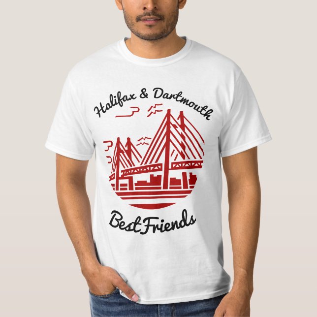 Camiseta Halifax and Dartmouth Bestfriend Nova Scotia (Anverso)