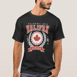 Camiseta Halifax Nueva Escocia Canadá Codos Arriba Canadien