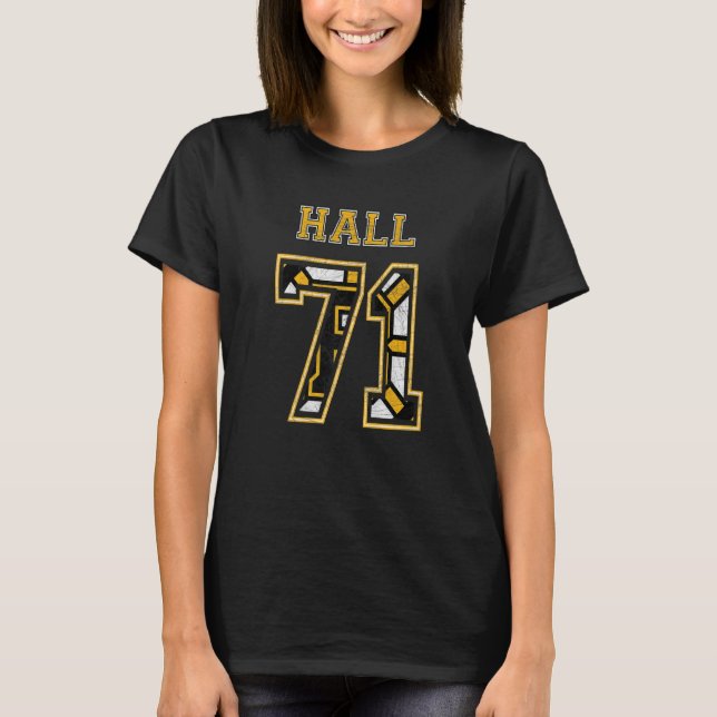 Camiseta Hall Hallsy 71 Boston Professional Ice Hockey Puck (Anverso)