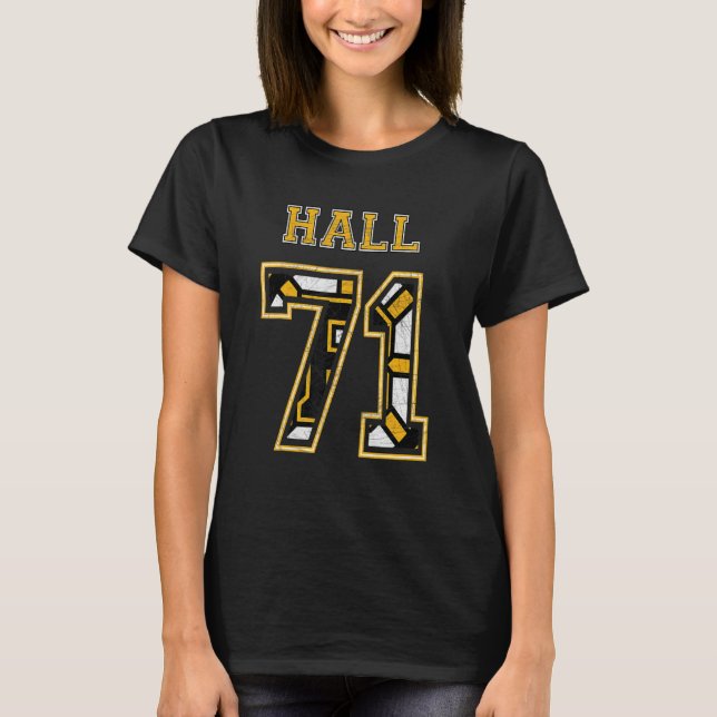 Camiseta Hall Hallsy 71 Boston Professional Ice Hockey Puck (Anverso)