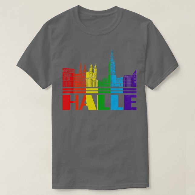 Camiseta Halle Pride Halle LGBT Gift LGBTQ Supporter Tee P (Diseño del anverso)