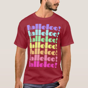 Camiseta Halleloo Rainbow Pastel Estético Orgullo Retro