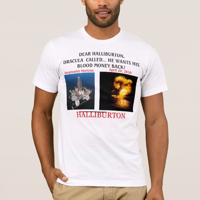 Camiseta Halliburton - invierta en la compra de América a (Anverso)